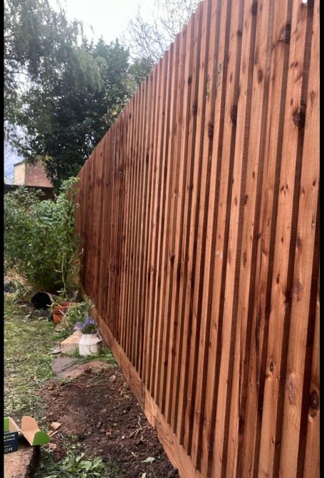 Feather edge Fencing Installed in Bretton